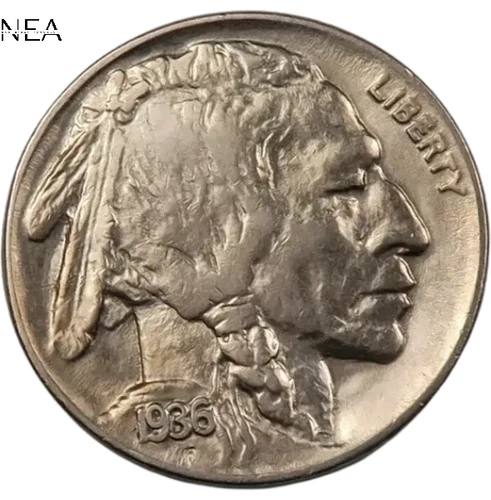 1936-S Buffalo Nickel ~ Borderline Uncirculated (Choice AU++)