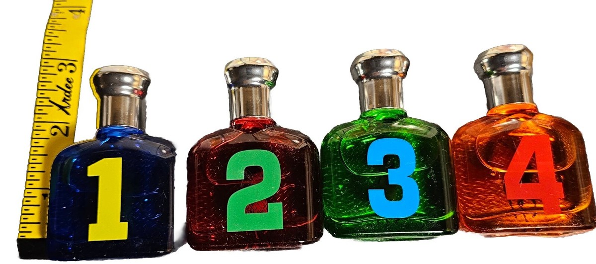 Ralph Lauren Big Pony Collection Set MEN # 1, 2, 3, 4 Mini Perfume