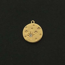 Dije Luna y Estrella 14k - 2 Dijes - Lleno de Oro 14k - GLD245