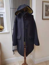 Geox Womens Wool Black Long Jacket Coat Parka -size Uk 18 Brand New With Tag