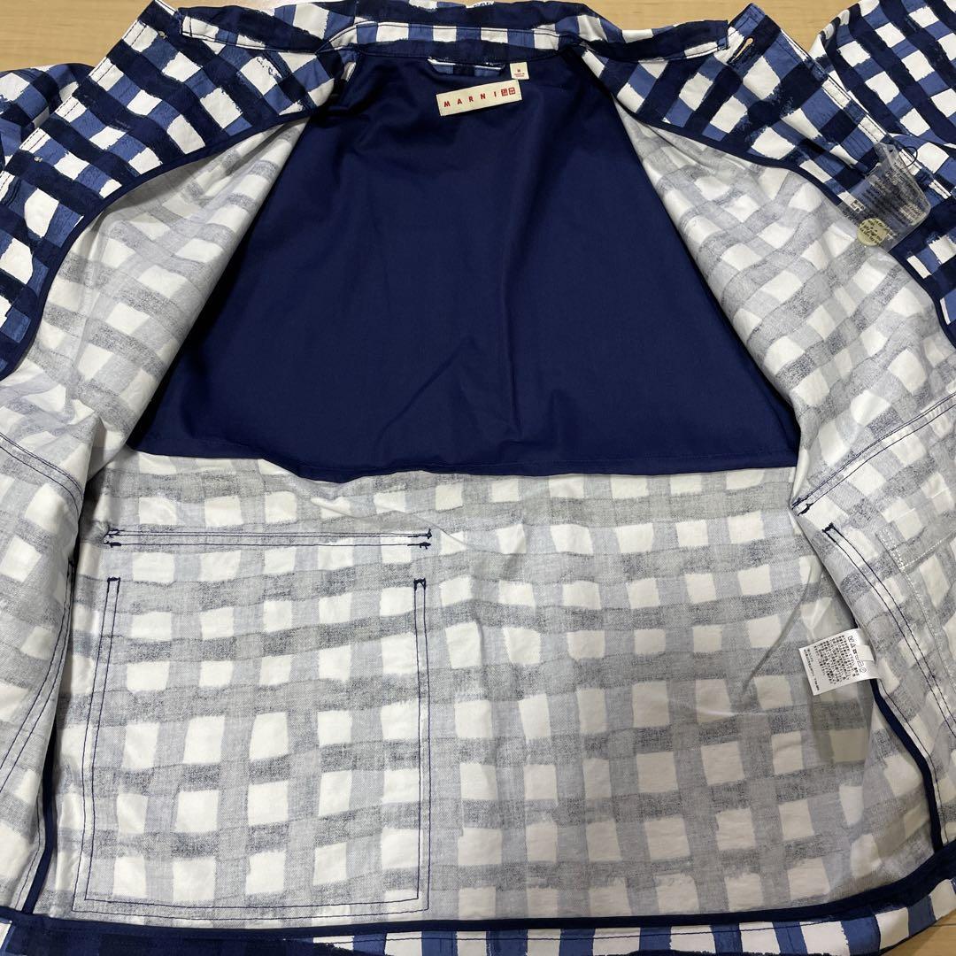 ジャケット・アウター marni UNIQLO  ragz 194local Uniqlo x MARNI Blocktech Oversized Half Coat Blue Medium or