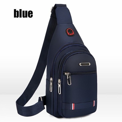 Herren Umhängetasche Kleine Brust Sling Rucksack Crossbody Satchel Reise Wandern - Bild 15 von 15