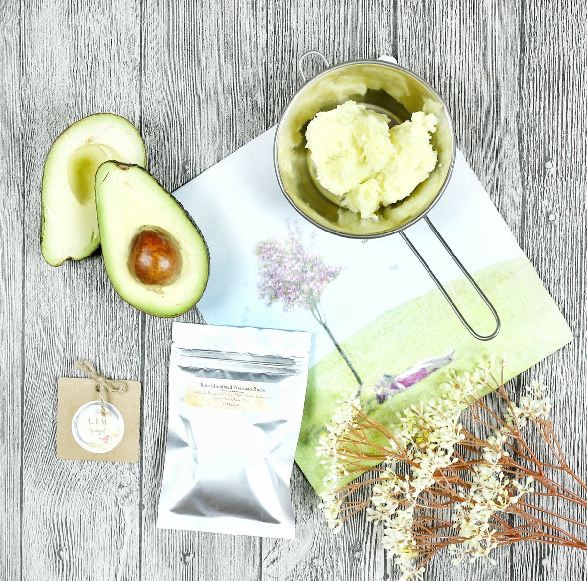 Organic Avocado Butter – 100% Natural, Pure Avocado Butter For Skin & Hair Care