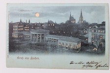 33917 Ak Gruß Aus Aachen   Support Against the Light   Elisenbrunnen Moonlight