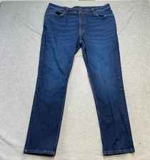 The Perfect Jean NYC Mens 40x32 (38x30) Blue Slim Fit Stretch Denim Jeans Pants