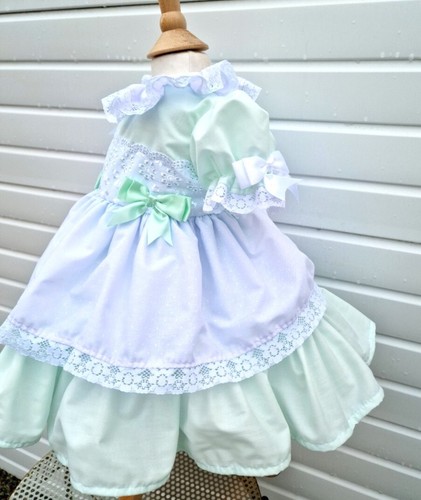 DREAM 0-7 years BABY GIRLS Romany Spanish layered frilly net dress 4 colours - Picture 10 of 18