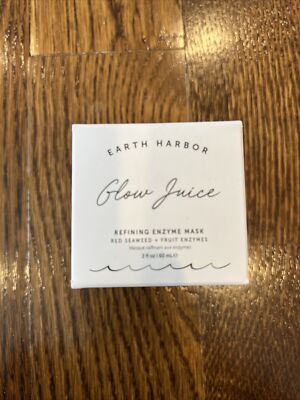 NIB Earth Harbor Glow Juice Refining Enzyme Mask 2oz / 60ml Full SIZE