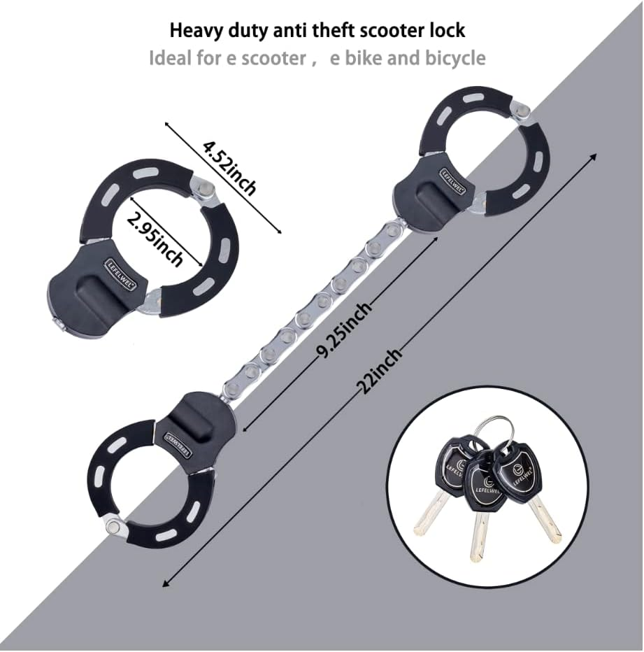 Scooter Lock,Bike Chain Lock,Electric Scooter Locks anti Theft for