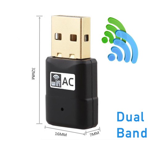 Mini USB WiFi Adapter Dual Band 600Mbps Wireless Network Dongle for PC Windows - Picture 2 of 7