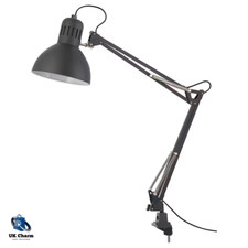 IKEA TERTIAL Work Lamp Adjustable Arm Table Lamp Desk Study Office Dark Grey