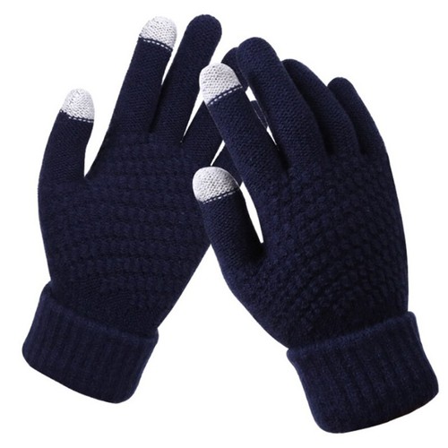 Guantes inteligentes con pantalla táctil mujeres hombres cálidos invierno elásticos tejidos guantes dedo completo - Imagen 17 de 20