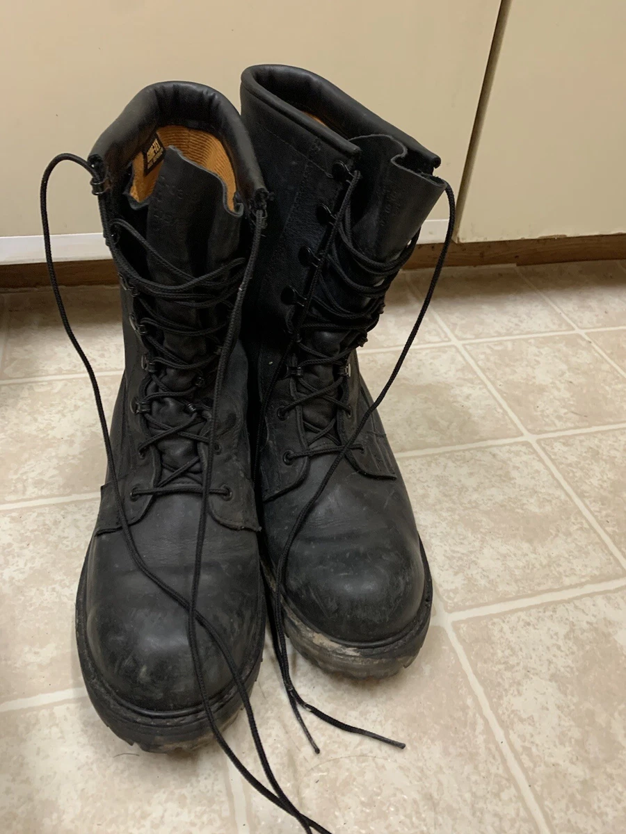 Mens Black Military Combat Boots Size 9.5 eBay