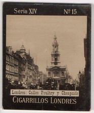1900s Uruguay Photo Tobacco Card Cigarrillos Londres S14 #15 Poultry & Cheapside