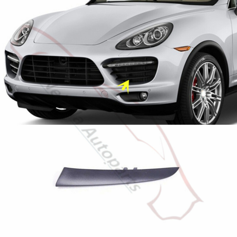 Left Front Bumper Lower Grille Trim Strips For Porsche Cayenne GTS 2011-2014