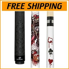 Artistic Jester Billiard Cue with Skull Grip  Lifetime Guarantee - 21 Ounce