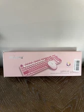 Mofii Lovely Wireless Keyboard and Mouse Combo - Grass Green Mixed Color