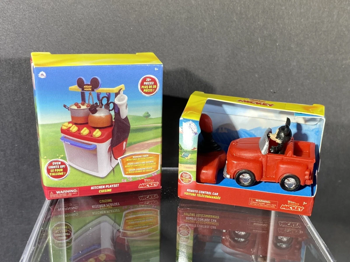 5 Surprise Mini Brands Disney Store Mickey Mouse Remote Control Car Kitchen  Set