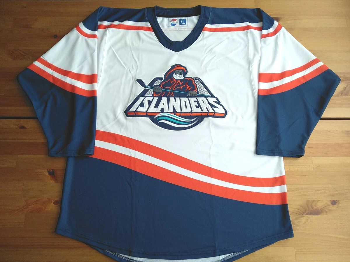 New XXL 60 New York Islanders Custom White Reverse Retro 2.0 Fisherman  Jersey