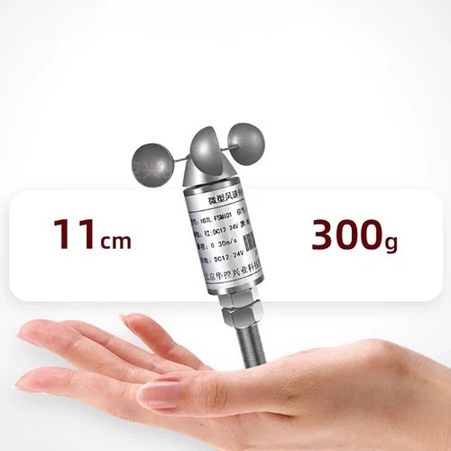 NEW Wind Speed Sensor Micro 304 Stainless Steel Anemometer 360 Degree Waterproof