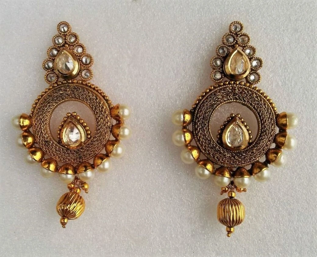Lot De 4 Boucles D'oreilles Orientales Indiennes - Occasion, Style Ethnique, Sans Marque