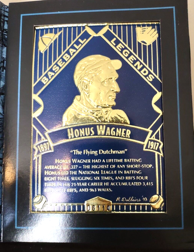 1993 Legendary Foils Baseball Legends Honus Wagner Numbered in Original Folder - Picture 1 of 5