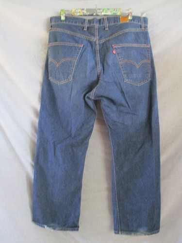 Levis Lot 53 Heritage vintage blue mid weight denim straight leg jeans 38 30 - Picture 3 of 11