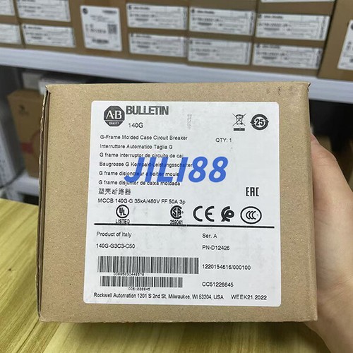NEW sealed AB 140G-G3C3-C50 140G 125A Frame Molded Case Ckt-Bkr Free delivery - Picture 3 of 7