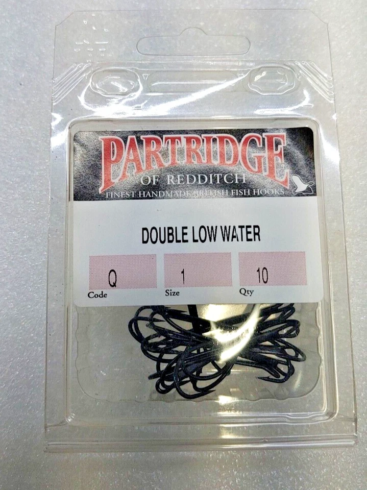 Ganchos de pesca con mosca perdiz de Redditch doble agua baja - tamaño 1 (Q) 10 piezas. Foto 4 de 4
