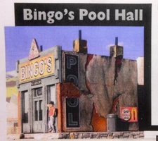 Downtown Deco HO Scale Building Kit Bingos Pool Hall Tavern Bar Great Detail!