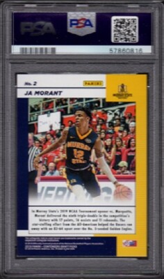 その他 2019 Panini Contenders JA MORANT #2 2019 Ja Morant Panini Contenders Draft Picks RC #2 Game Day Ticket