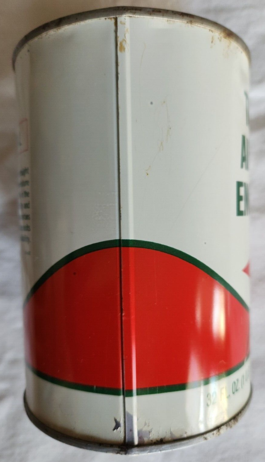 Vintage Texaco Aircraft Engine Oil Can 1 Quart Unopened Tin Litho