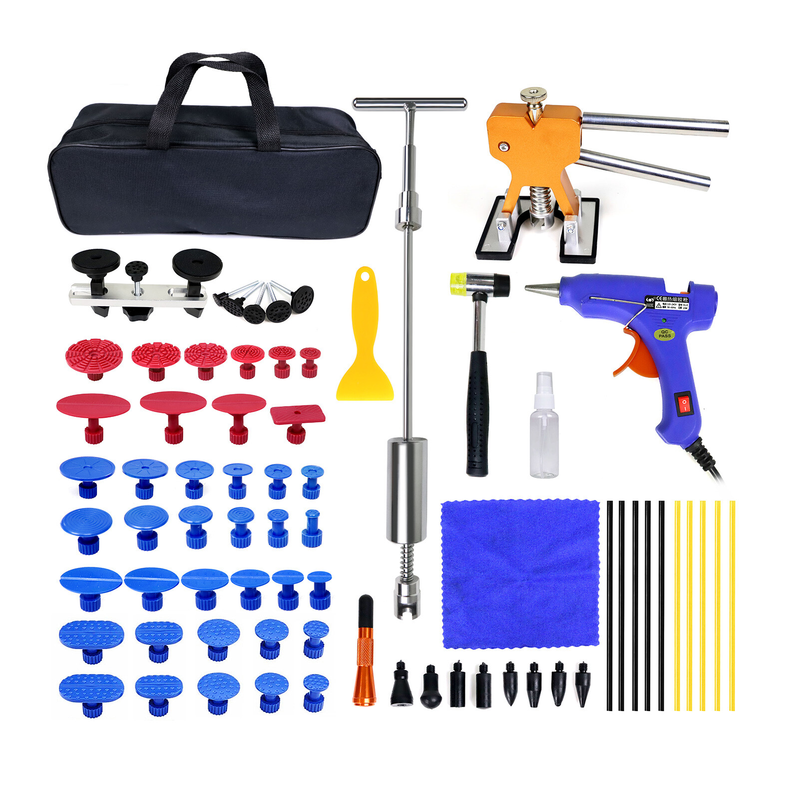 Auto Body Dent Puller Kit Car Bridge Dent Lifter Tbar Hail Remover