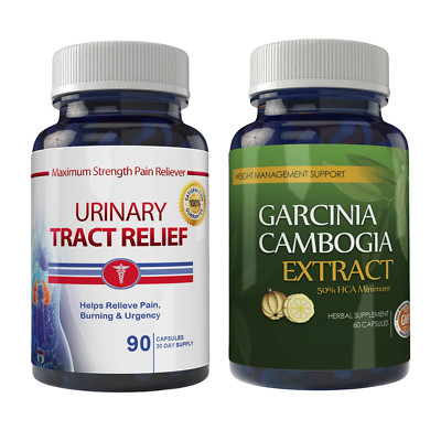 Urinary Tract Support Supplement & Garcinia Cambogia Weight Management 60 Caps
