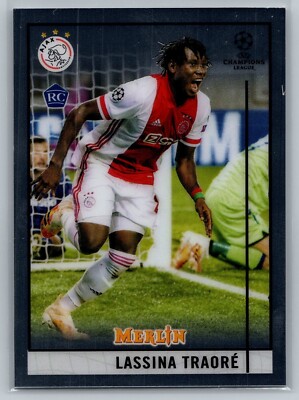 2020-21 Topps Merlin Chrome UEFA #10 Lassina Traore  RC Rookie AFC Ajax