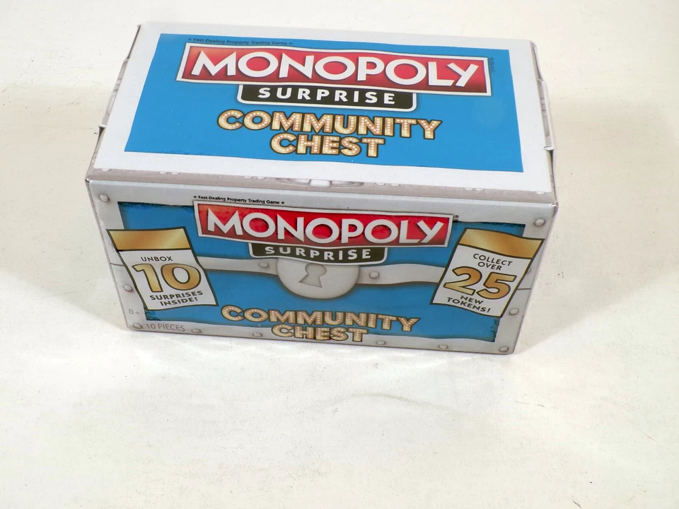 Monopoly SORPRESA Community Chest Azul con 10 Sorpresas - 25 fichas para coleccionar Foto 2 de 3
