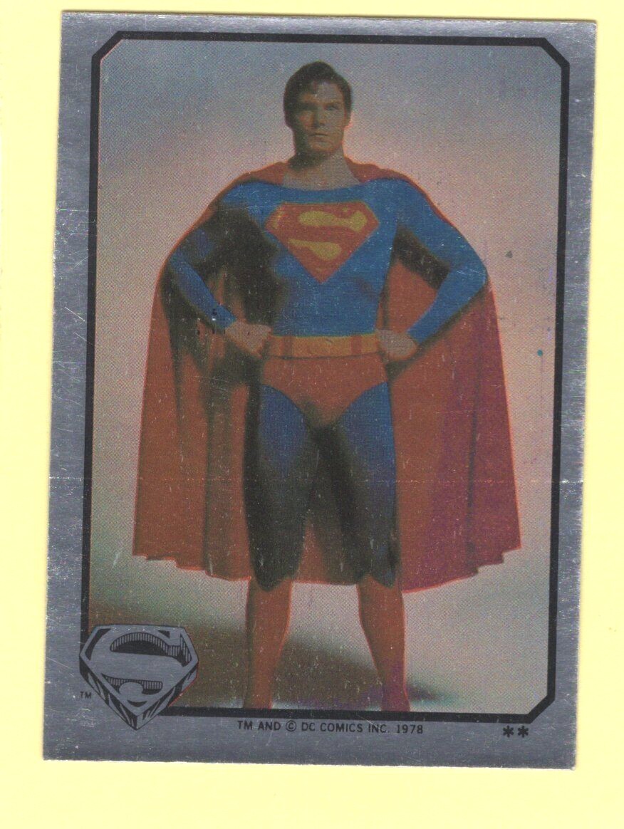 1978 Topps Superman stickers + Foil Stickers Ave Nrmt