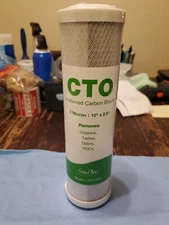 SimPure CTO-F10-5 Water Filter. 5 Micron 10" X 2.5" Water Filter Sealed