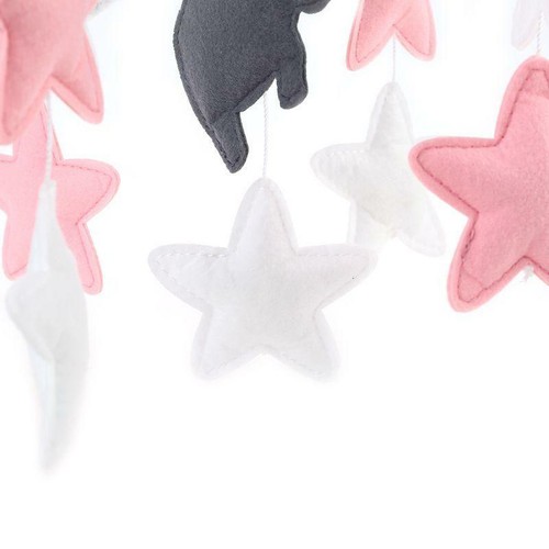 Baby Crib Felt Stars Musical Mobile Rattle Infant Cot Wind Chime Bed Bell Toys - Picture 8 of 8