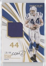 2021 Panini Immaculate Numbers Memorabilia 19/44 Dallas Clark #INM-DC pe8