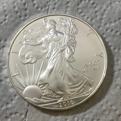 2010 American Silver Eagle 1 Troy Oz .999 Fine Silver ~ Always In Capsule