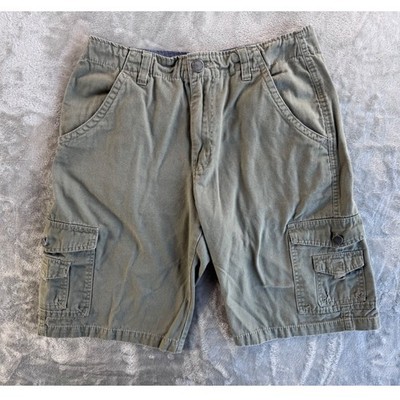 Freestyle Revolution Mens 32W Cargo Shorts Olive Green Cotton Canvas Utility FSR