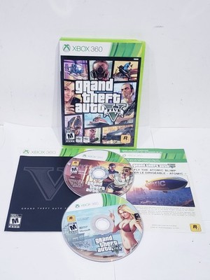 Grand Theft Auto V GTA 5 (Microsoft Xbox 360, 2013) No Map