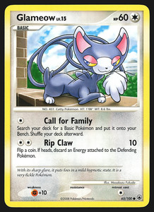 Glameow 65/100 Diamond & Pearl Majestic Dawn Pokemon Card LP