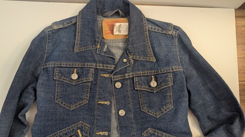 Levi Strauss Signature Button Blue Denim Jean Jacket Women’s X-Small - Picture 6 of 10