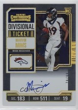 2023 Panini Contenders Rookie RPS Divisional Ticket 79/99 Marvin Mims Auto 4l3