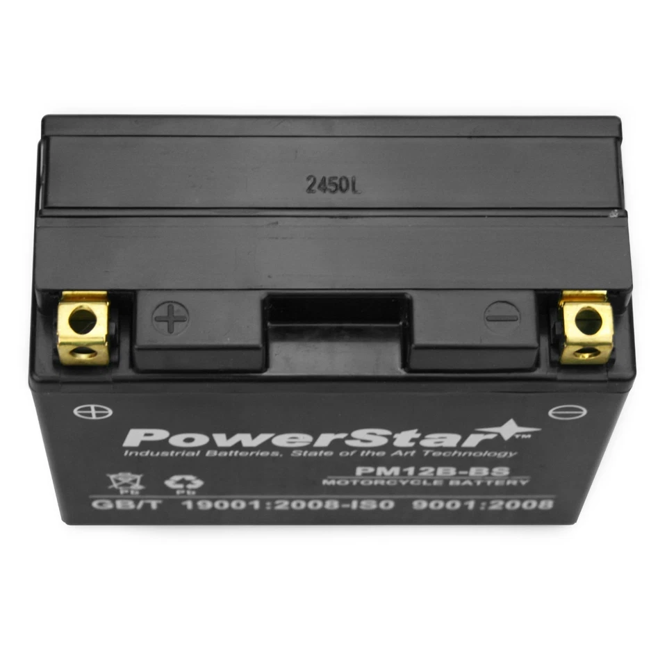 YT12B-BS YT12B-4 UT12B-BS Blemish Battery for 1998-2017 Yamaha V STAR 650 XVS650 - Image 4 of 4