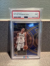 2023-24 Panini Select - Premier Level Victor Wembanyama #121 Blue (RC) PSA 9