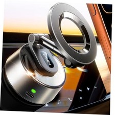 Suction Phone Mount 2026 Auto Vacuum 3.0 , 360 Adjustable Magnetic Deep Gray