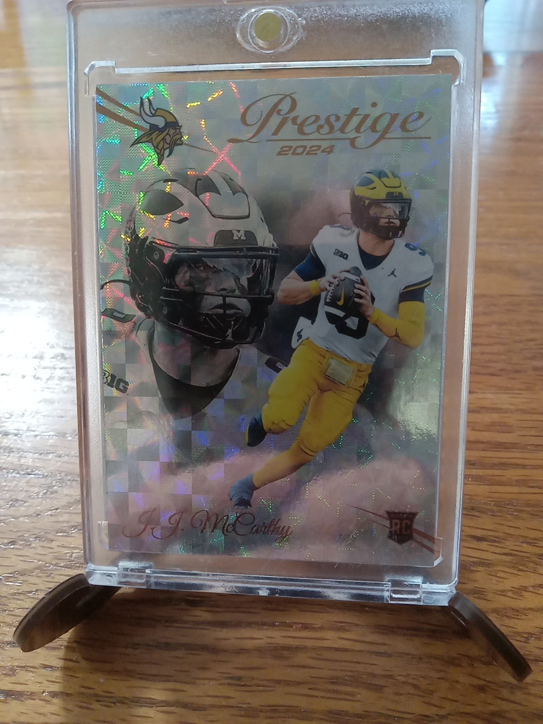 2024 Panini Prestige - Rookies J.J. McCarthy #311 Xtra Points Hyper (RC)