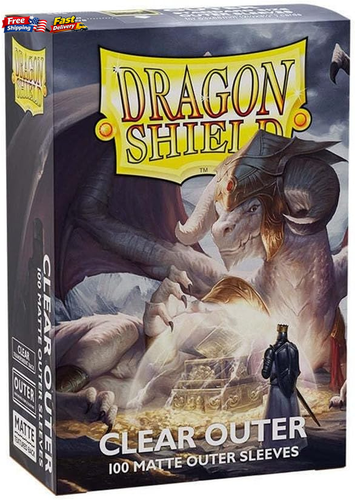 100 CT Matte Clear Outer Sleeves for Pokemon One Piece MTG TCG Card Protectors 1 - Picture 2 of 5